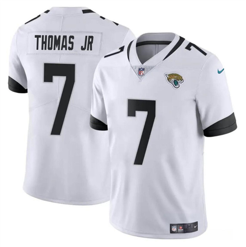 Men's White Jacksonville Jaguars #7 Brian Thomas Jr 2024 Draft Vapor Untouchable Limited Stitched Jersey